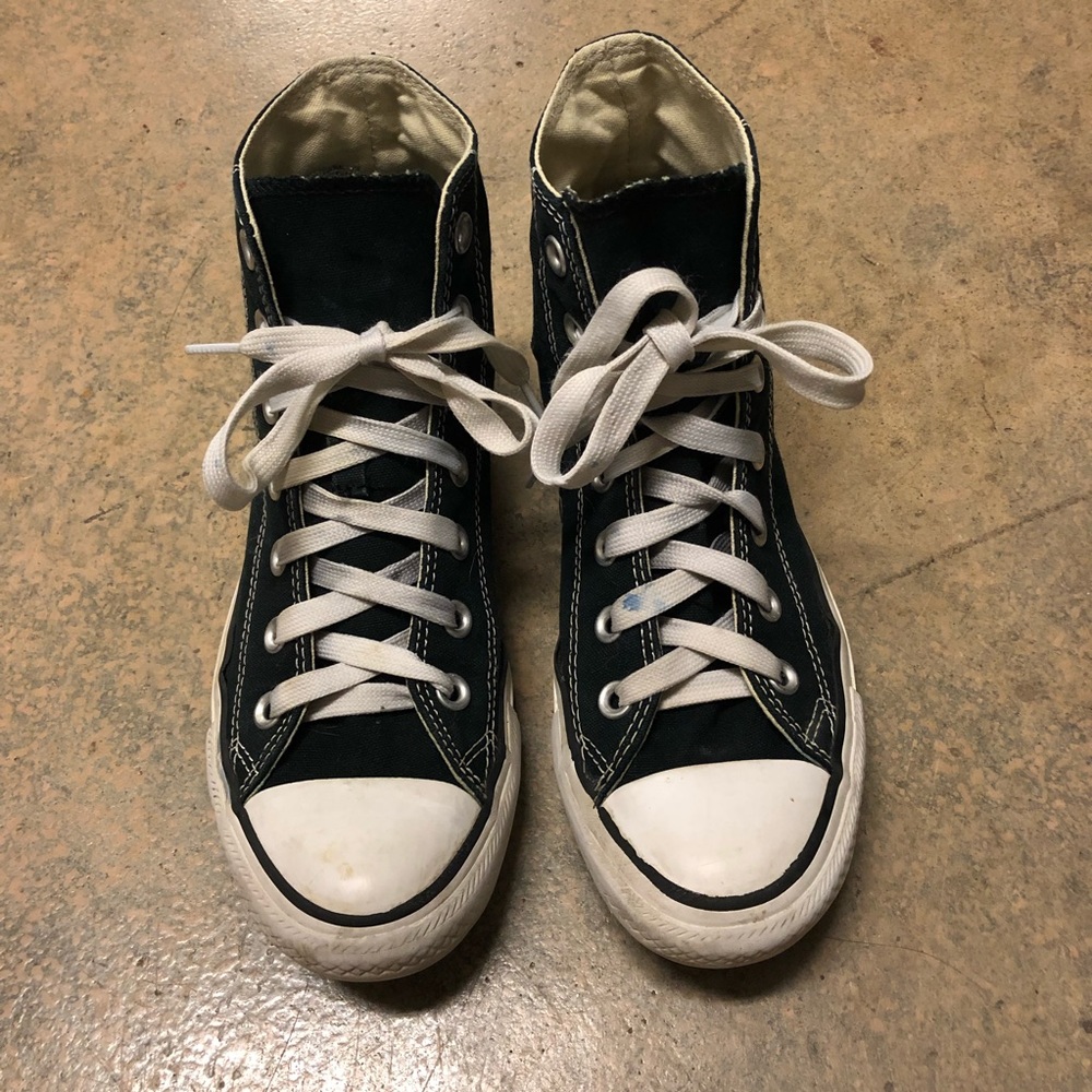 Black high top converse - s7